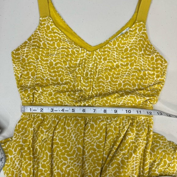 Boden Yellow Print Cotton Slip On Sleeveless Sundress Size 4L - Picture 4 of 8